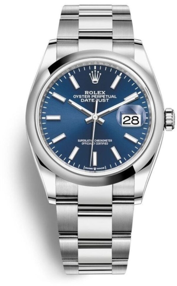 Rolex Datejust 36 Stainless Steel Blue Dial Women's Watch M126200-0006
