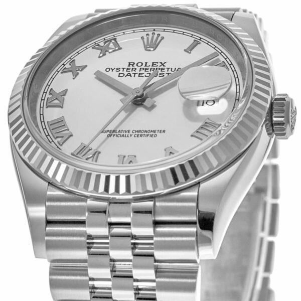 Rolex Datejust 36 Steel & White Gold White Roman Dial Women's Watch M126234-0025 - Image 2