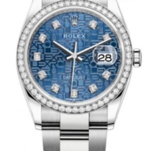 Rolex Datejust 36 Steel Blue Jubilee Diamond Dial Women's Watch M126284RBR-0004