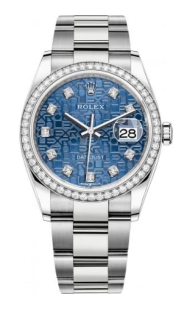 Rolex Datejust 36 Steel Blue Jubilee Diamond Dial Women's Watch M126284RBR-0004