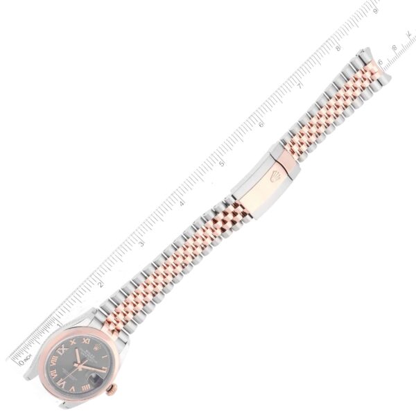 Rolex Datejust 36 Steel Rose Gold Slate Diamond Dial Mens Watch 126201 Box Card - Image 10