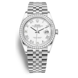 Rolex Datejust 36 White Dial Automatic Unisex Jubilee Watch 126284WRJ
