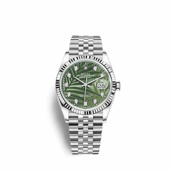 Rolex Datejust 36mm, Oystersteel and 18k White Gold, Ref# 126234-0055