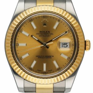 Rolex Datejust 41 116333 Champagne Dial Two Tone Mens Watch