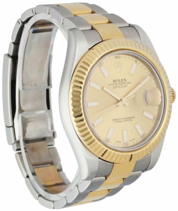 Rolex Datejust 41 116333 Champagne Dial Two Tone Mens Watch - Image 3