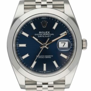 Rolex Datejust 41 126300 Blue Dial Mens Watch Box Papers