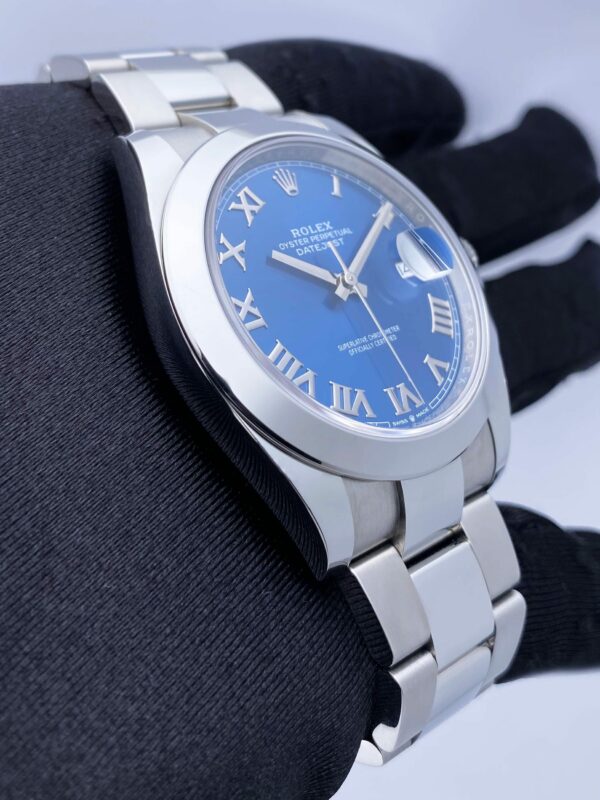 Rolex Datejust 41 126300 Blue Dial Steel Mens Watch Box Papers - Image 4