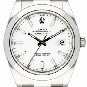 Rolex Datejust 41 126300 White Dial Mens Watch Box Papers