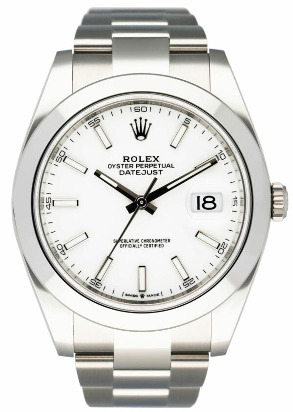 Rolex Datejust 41 126300 White Dial Mens Watch Box Papers