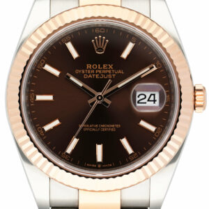 Rolex Datejust 41 126331 Chocolate Dial Rose Gold Mens Watch Box Papers