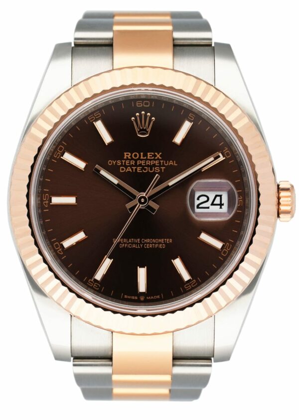 Rolex Datejust 41 126331 Chocolate Dial Rose Gold Mens Watch Box Papers - Image 11