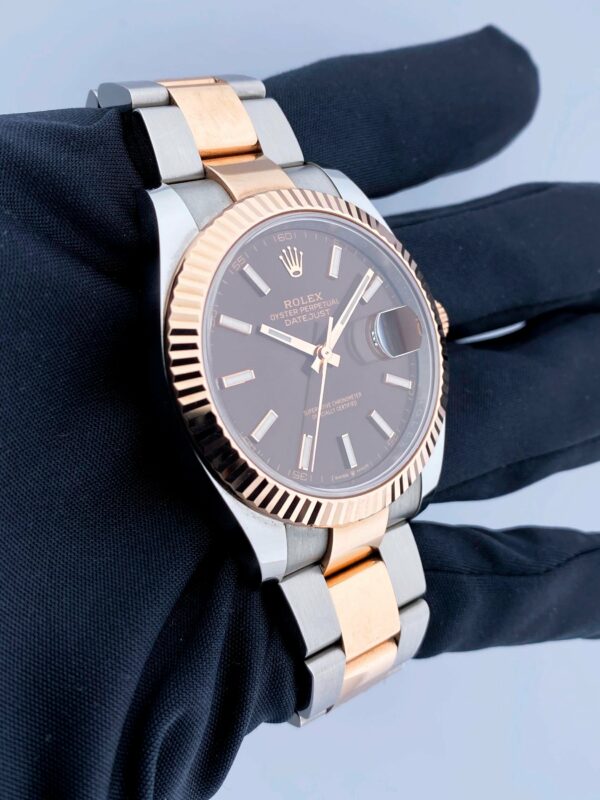 Rolex Datejust 41 126331 Chocolate Dial Rose Gold Mens Watch Box Papers - Image 4