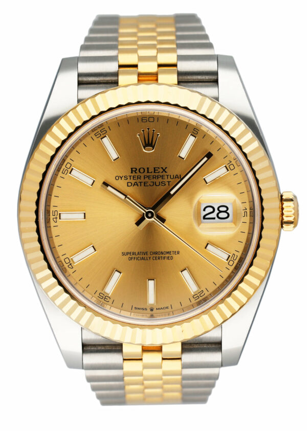 Rolex Datejust 41 126333 Champagne Dial Mens Watch With Card Papers