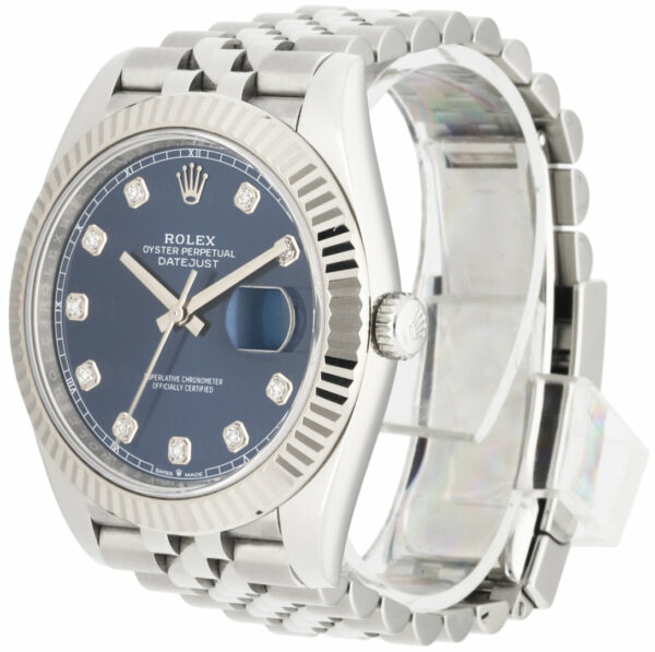 Rolex Datejust 41 126334 Jubilee Blue Diamond Dial Men's Watch Box Papers - Image 10