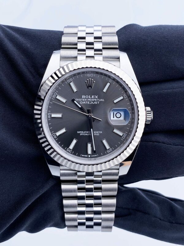 Rolex Datejust 41 126334 Slate Dial Mens Watch Box Papers - Image 3