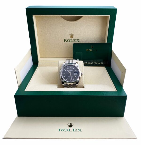 Rolex Datejust 41 126334 Slate Dial Mens Watch Box Papers - Image 2
