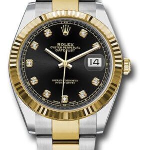 Rolex Datejust 41 Black Diamond Dial Men's Watch M126333-0005