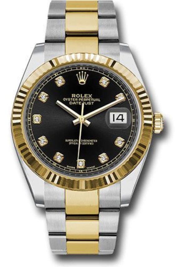 Rolex Datejust 41 Black Diamond Dial Men's Watch M126333-0005