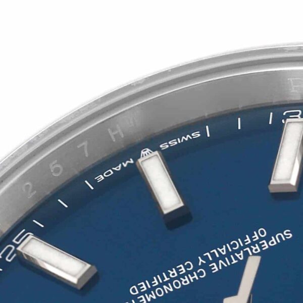 Rolex Datejust 41 Blue Dial Smooth Bezel Steel Mens Watch 126300 - Image 6
