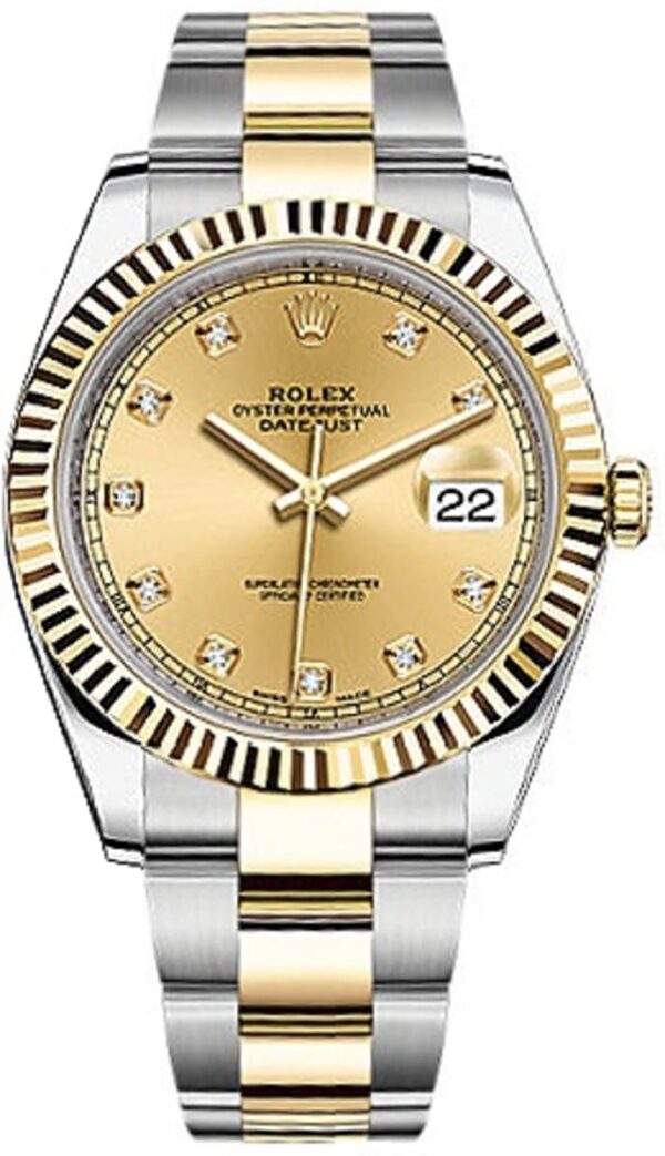 Rolex Datejust 41 Champagne Diamond Dial Men's Watch M126333-0011