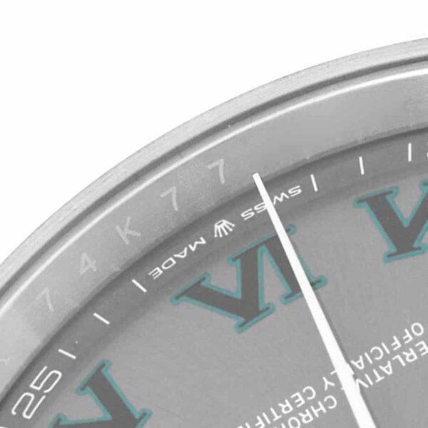 Rolex Datejust 41 Grey Green Wimbledon Dial Steel Mens Watch 126300 Box Card - Image 7