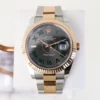 rolex datejust 41 rose goldsteel slate roman dial fluted bezel oyster bracelet 126331 ltdj0010 2101 5nmjr.webp