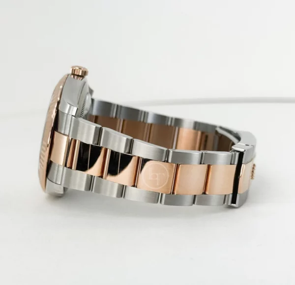 Rolex Datejust 41 Rose Gold/Steel Slate Roman Dial Fluted Bezel Oyster Bracelet 126331  LTDJ0010 - Image 4