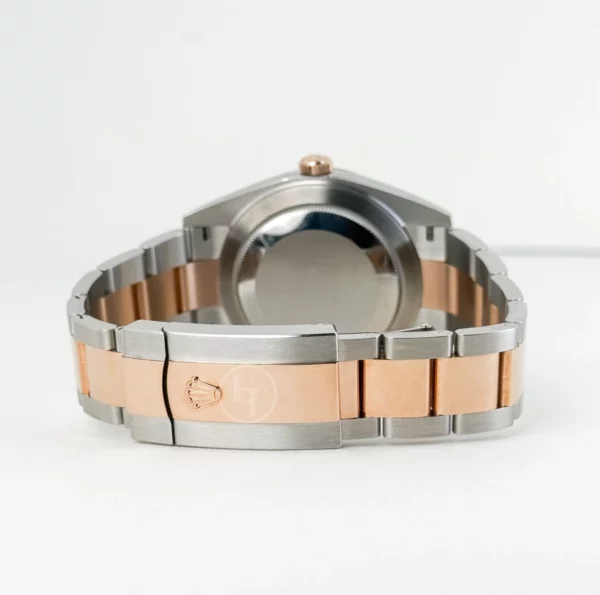 Rolex Datejust 41 Rose Gold/Steel Slate Roman Dial Fluted Bezel Oyster Bracelet 126331  LTDJ0010 - Image 5