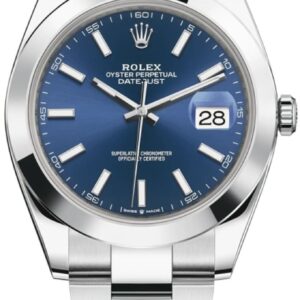 Rolex Datejust 41 Stainless Steel Blue Dial Men's Watch M126300-0001