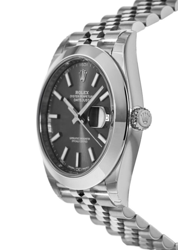 Rolex Datejust 41 Stainless Steel Grey Dial Jubilee Band  Men's Watch M126300-0008 - Image 3