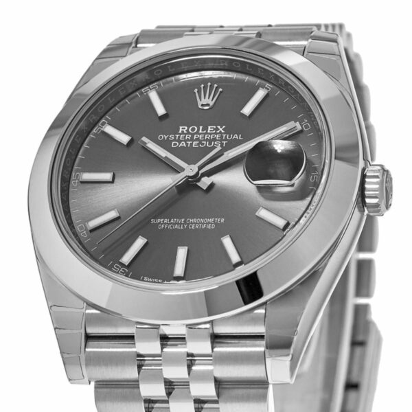 Rolex Datejust 41 Stainless Steel Grey Dial Jubilee Band  Men's Watch M126300-0008 - Image 2