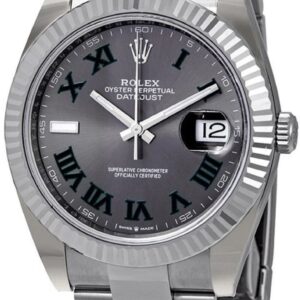 Rolex Datejust 41 Stainless Steel Slate Grey Roman Dial Men's Watch M126334-0021