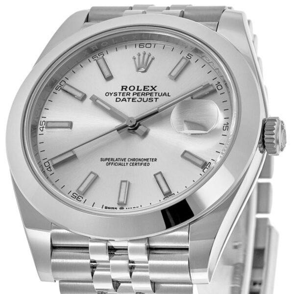 Rolex Datejust 41 Stainless Steel White Dial Men's Watch M126300-0006 - Image 4