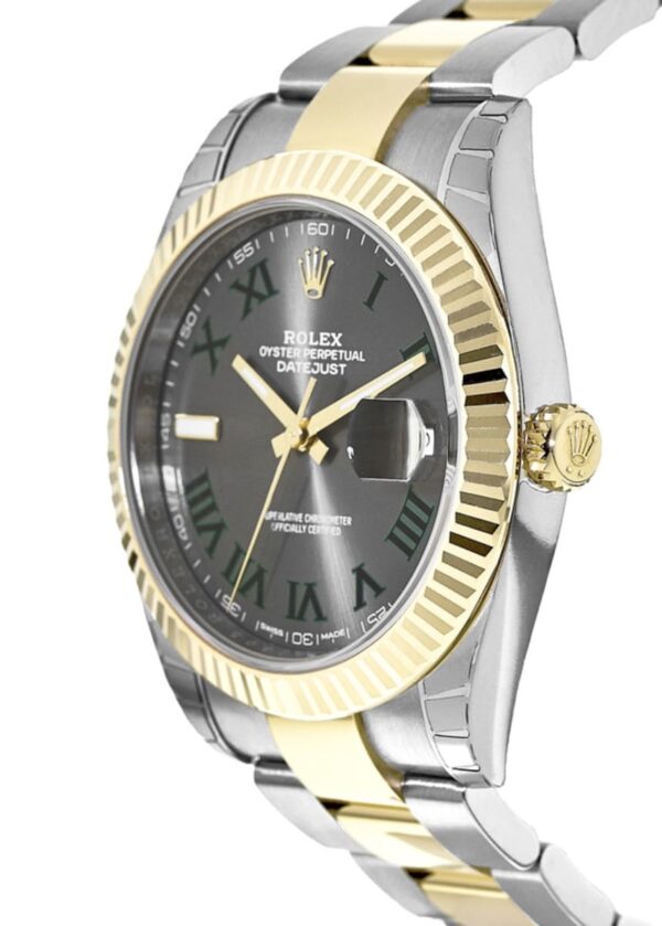 Rolex Datejust 41 Steel & Yellow Gold Slate Grey Dial Men's Watch M126333-0019 - Image 3