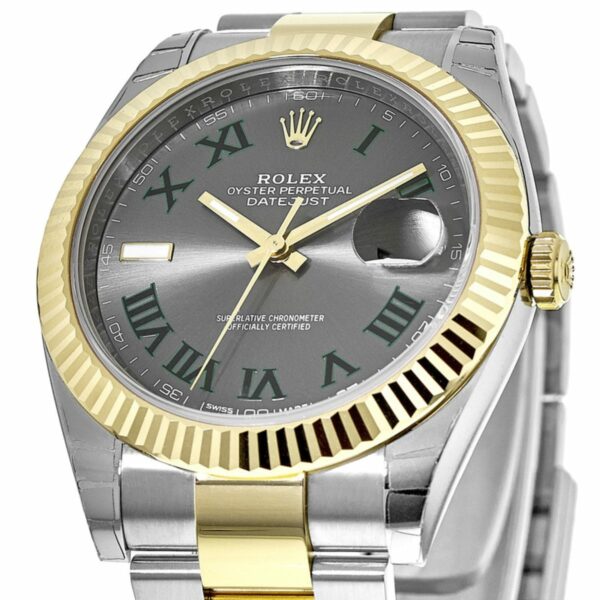 Rolex Datejust 41 Steel & Yellow Gold Slate Grey Dial Men's Watch M126333-0019 - Image 2