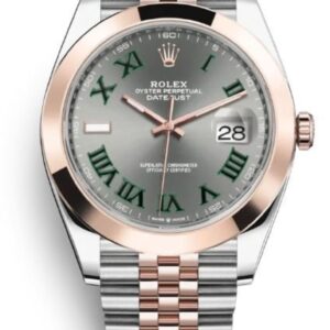 Rolex Datejust 41 Steel and Everose Gold Grey Dial Men's Watch M126301-0016