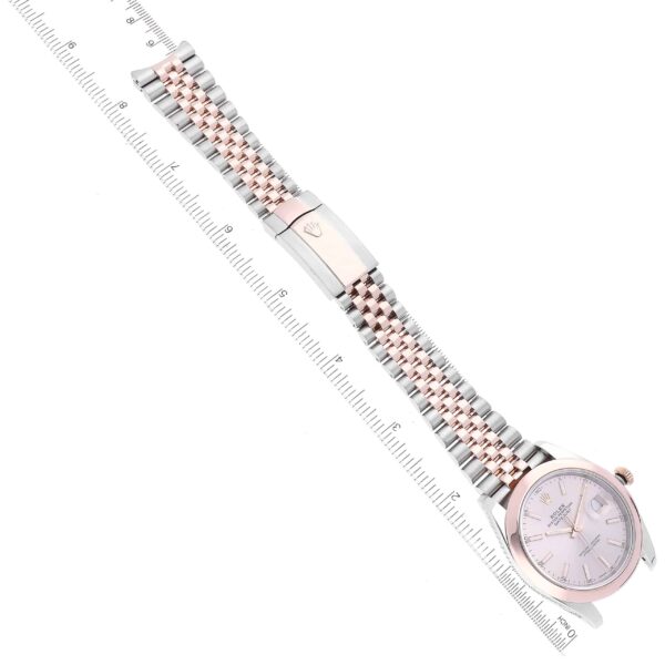 Rolex Datejust 41 Steel Rose Gold Sundust Dial Mens Watch 126301 Box Card - Image 10