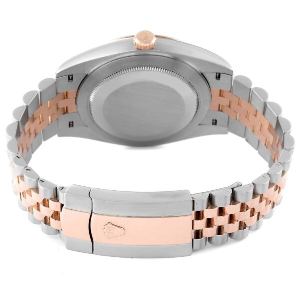 Rolex Datejust 41 Steel Rose Gold Sundust Dial Mens Watch 126301 Box Card - Image 8
