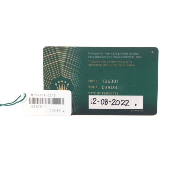 Rolex Datejust 41 Steel Rose Gold Wimbledon Dial Mens Watch 126301 Box Card - Image 11