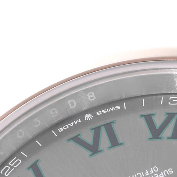 Rolex Datejust 41 Steel Rose Gold Wimbledon Dial Mens Watch 126301 Box Card - Image 6