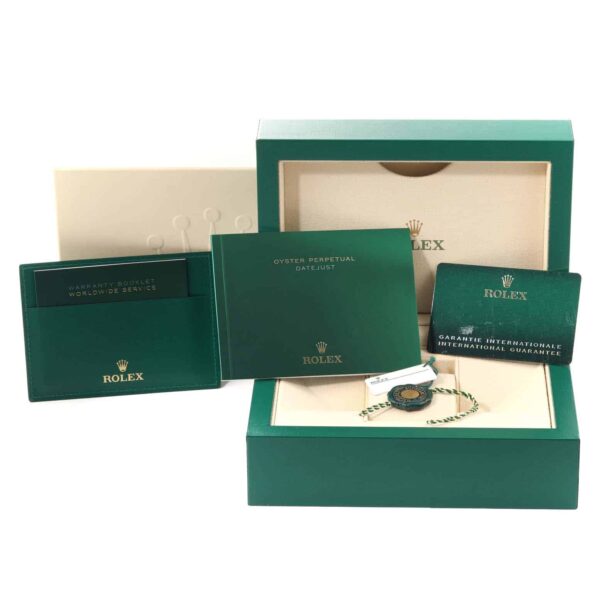 Rolex Datejust 41 Steel Rose Gold Wimbledon Dial Mens Watch 126301 Box Card - Image 12