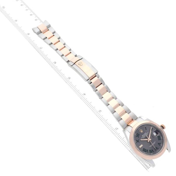 Rolex Datejust 41 Steel Rose Gold Wimbledon Dial Mens Watch 126301 Box Card - Image 10