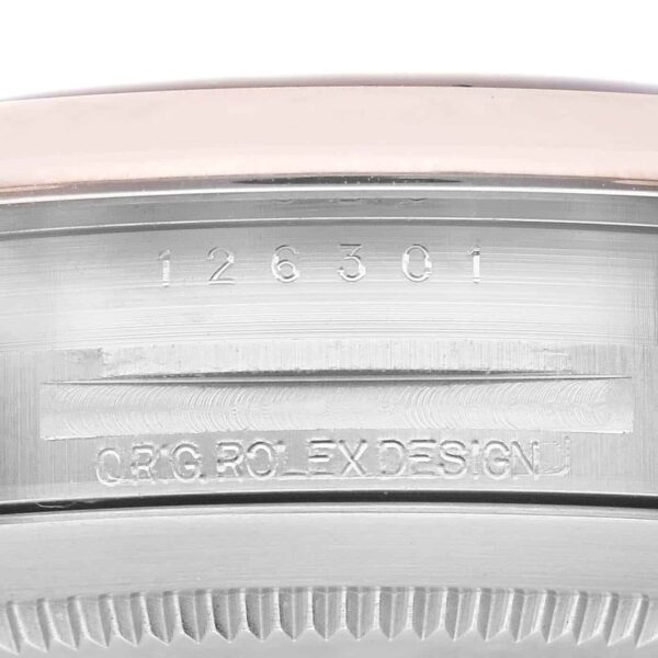 Rolex Datejust 41 Steel Rose Gold Wimbledon Dial Mens Watch 126301 Box Card - Image 7