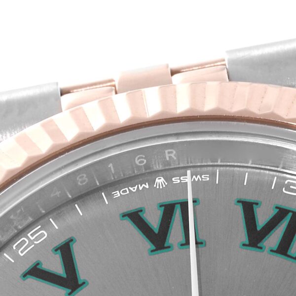 Rolex Datejust 41 Steel Rose Gold Wimbledon Dial Mens Watch 126331 - Image 6