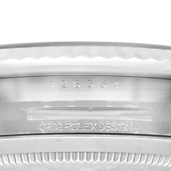 Rolex Datejust 41 Steel White Gold Blue Diamond Dial Mens Watch 126334 Box Card - Image 8