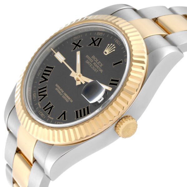 Rolex Datejust 41 Steel Yellow Gold Black Dial Mens Watch 116333 - Image 4