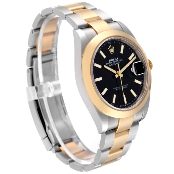 Rolex Datejust 41 Steel Yellow Gold Black Dial Mens Watch 126303 Box Card - Image 3