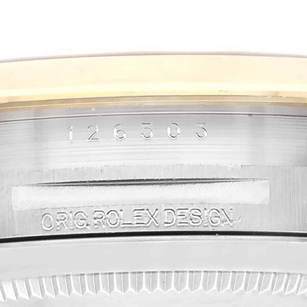 Rolex Datejust 41 Steel Yellow Gold Black Dial Mens Watch 126303 Box Card - Image 7