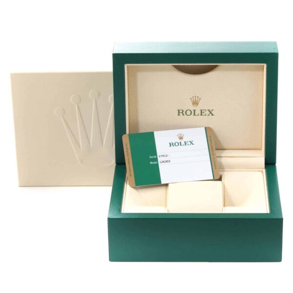 Rolex Datejust 41 Steel Yellow Gold Black Dial Mens Watch 126303 Box Card - Image 12