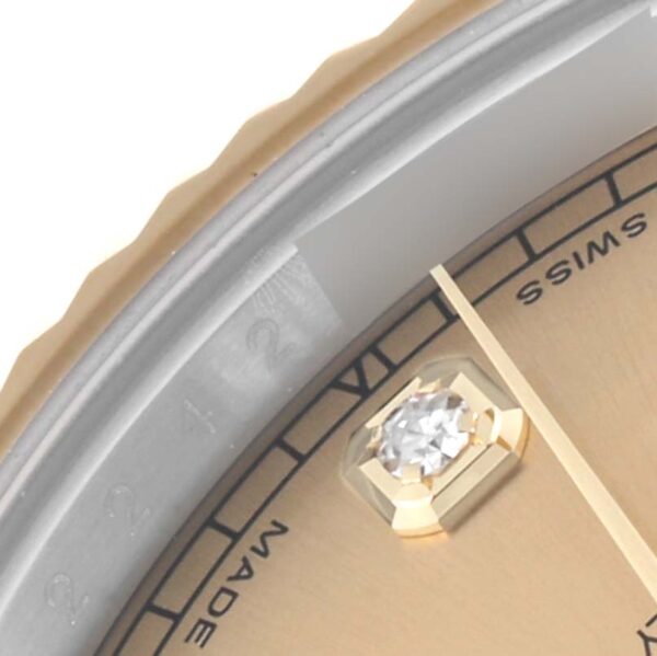 Rolex Datejust 41 Steel Yellow Gold Diamond Dial Mens Watch 116333 - Image 7